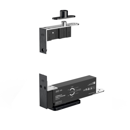 Taatsdeur scharnier JNF verstelbaar tot 3 mm, deurgewicht max. 100 kg, titanium black