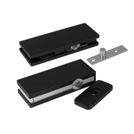 Taatsscharnier Cubic Colors glas zwart