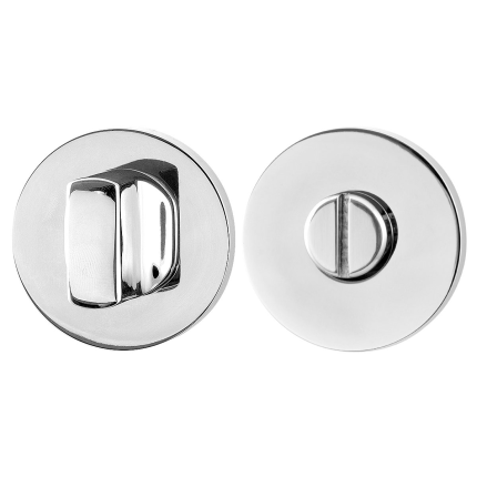 Toiletgarnituur GPF0910.45 50x6mm stift 8mm RVS gepolijst grote knop