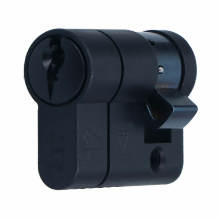 VEILIG halve veiligheidsprofielcilinder S7 30/10 zwart SKG***