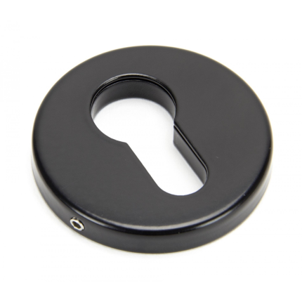Wardlo cilinderrozet rond 52x7mm smeedijzer zwart