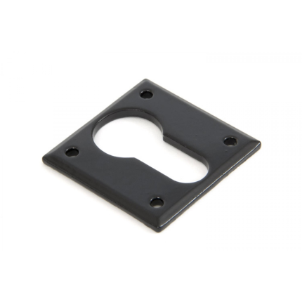 Wardlo cilinderrozet vierkant 40x40x2.5mm smeedijzer zwart