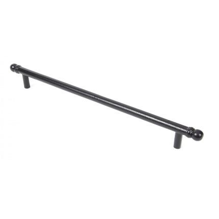 Wardlo deurgreep 344x12mm smeedijzer zwart