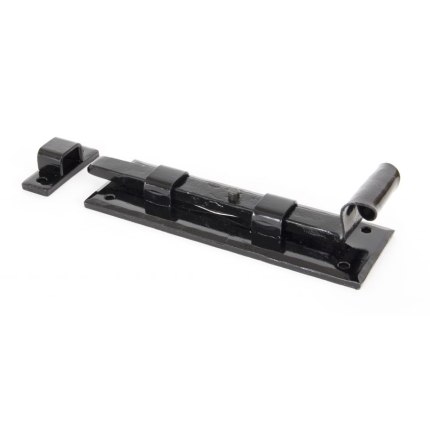 Wardlo deurschuif recht 158x52mm smeedijzer zwart