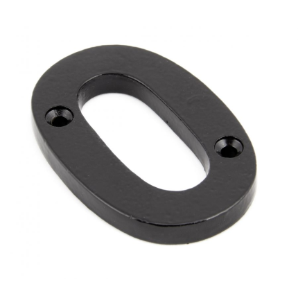 Wardlo huisnummer 0/ 78mm smeedijzer zwart