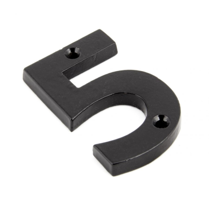 Wardlo huisnummer 5/ 78mm smeedijzer zwart
