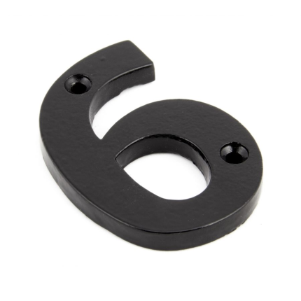 Wardlo huisnummer 6/ 78mm smeedijzer zwart