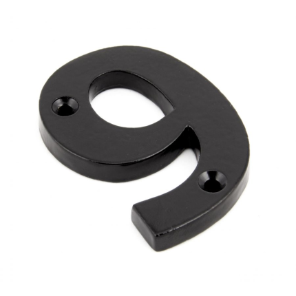 Wardlo huisnummer 9/ 78mm smeedijzer zwart