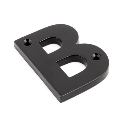 Wardlo letter B/ 78mm smeedijzer zwart