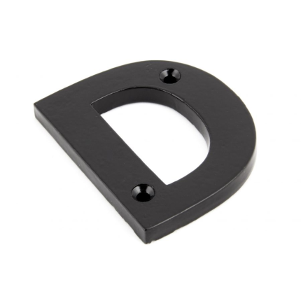 Wardlo letter D/ 78mm smeedijzer zwart