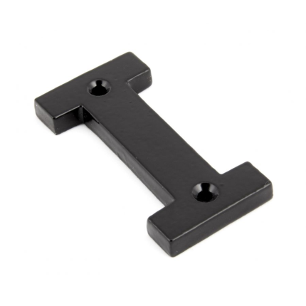 Wardlo letter I/ 78mm smeedijzer zwart
