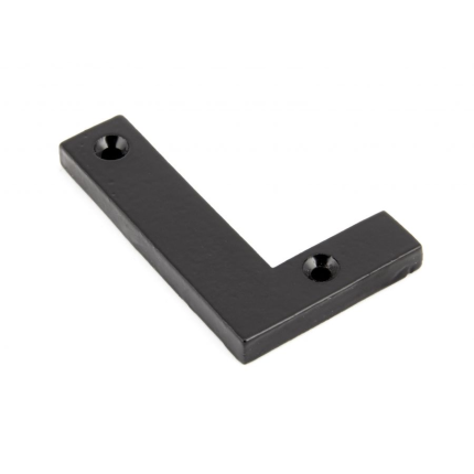 Wardlo letter L/ 78mm smeedijzer zwart