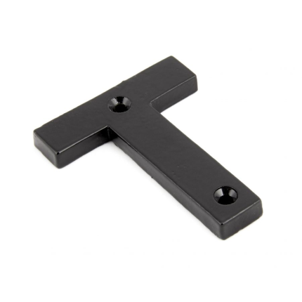 Wardlo letter T/ 78mm smeedijzer zwart