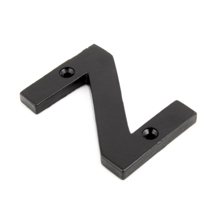 Wardlo letter Z/ 78mm smeedijzer zwart