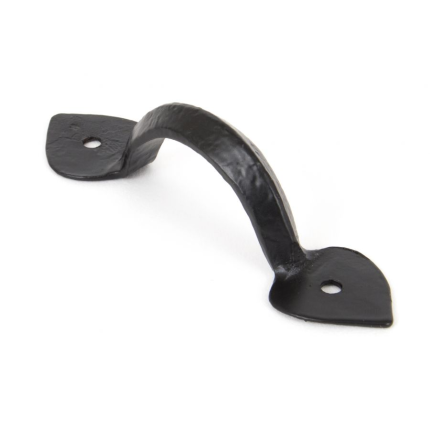 Wardlo meubelgreep 101x25mm, greep binnen 51mm smeedijzer zwart