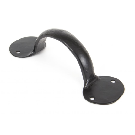 Wardlo meubelgreep 152x42mm, greep binnen 82mm smeedijzer zwart