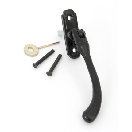 Wardlo raamboom links hendel 112mm smeedijzer zwart
