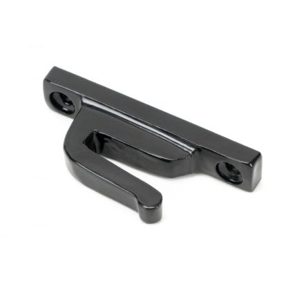 Wardlo raamsluiting haak sluitplaat 58x12mm smeedijzer zwart