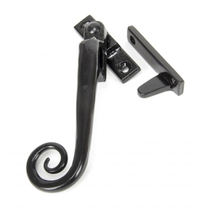 Wardlo raamsluiting links hendel 140mm afsluitbaar incl. ventilatiestand smeedijzer zwart