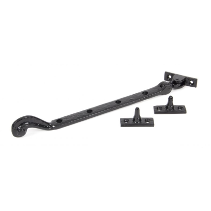 Wardlo raamuitzetter 294mm incl 2 pennen smeedijzer zwart