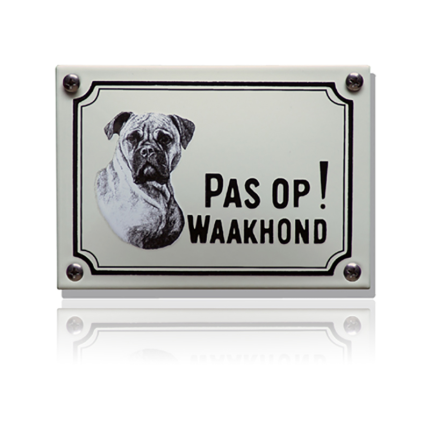 WHK-01 emaille waakhondbord 'Boxer'