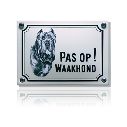 WHK-08 emaille waakhondbord 'Mastif'
