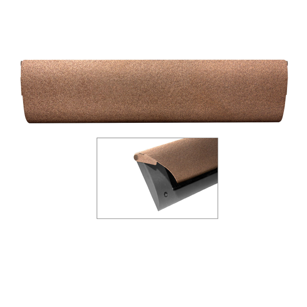 CC Briefplaat binnen met kunststof houder en luxe RVS klep in finish Bronze blend