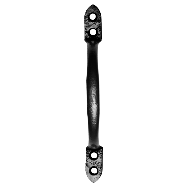 Deurgreep KP2788 76mm smeedijzer zwart