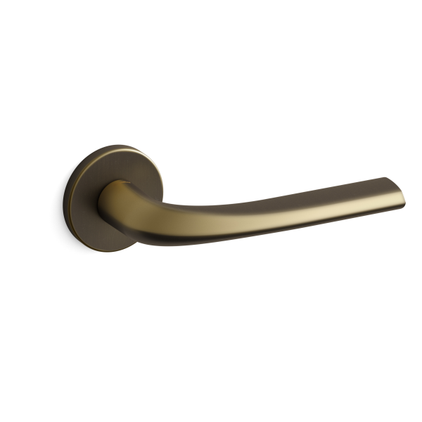 Deurkruk op rozet Filo 721 mat brons 51x6mm - linkswijzend