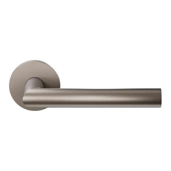 Deurkruk op rozet L-haaks model 19mm Mocca blend 