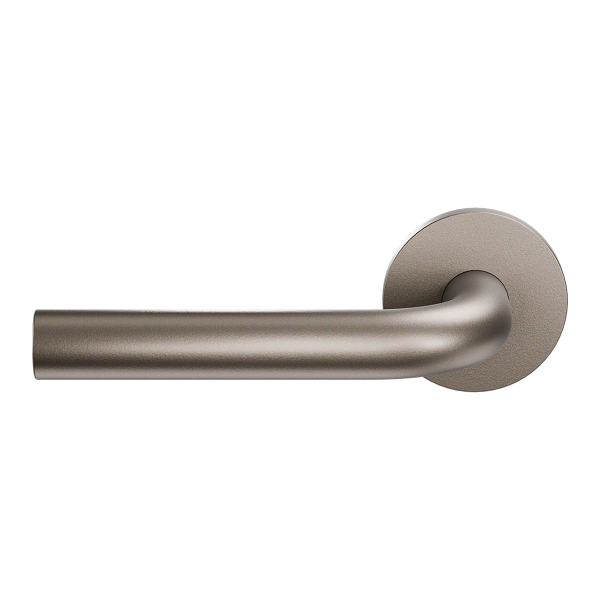 Deurkruk op rozet L-model 19mm Mocca blend Linkswijzend