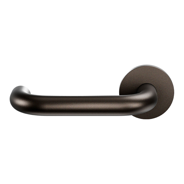 Deurkruk op rozet U-model 19mm gatdeel links Dark blend