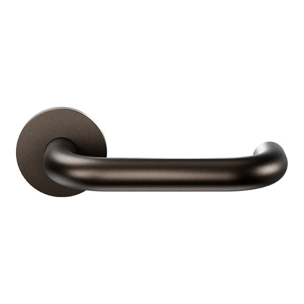 Deurkruk op rozet U-model 19mm gatdeel rechts Dark blend