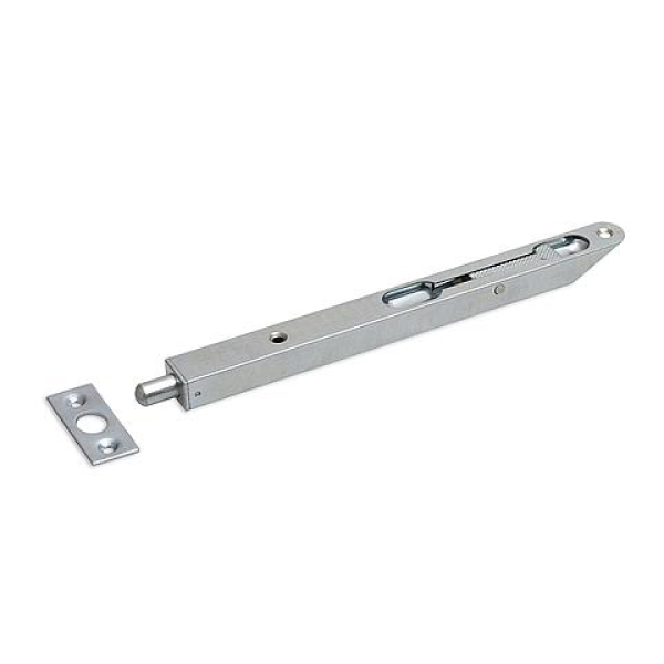 Dulimex bascule kantschuif staal, 17 mm breed, afgeschuind rond verzinkt