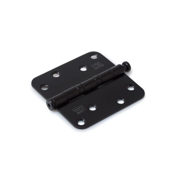 Dulimex Kogellagerscharnier Enkelwerkend Zwart met Ronde Hoeken 89x89mm