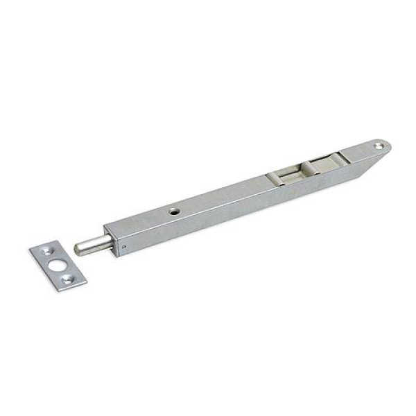 Dulimex pijpkantschuif staal, 20 mm breed, afgeschuind rond 160 mm verzinkt