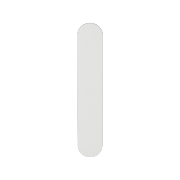 GPF1220.62L/R langschild afgerond zonder krukgat links-/ rechtsdraaiend wit