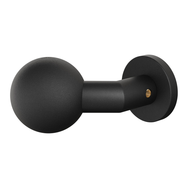 GPF9953.61-00 Zwart verkropte kogelknop 55mm met ronde rozet
