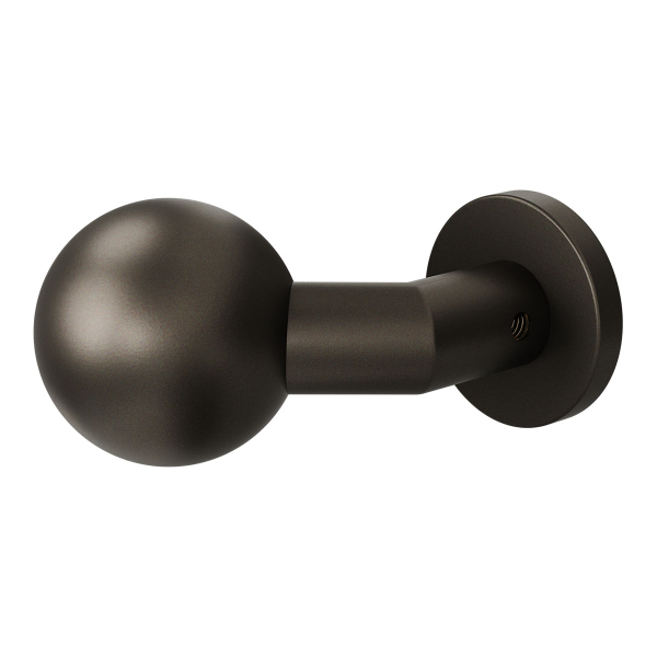GPF9953.A1-00 Dark blend verkropte kogelknop 55mm met ronde rozet