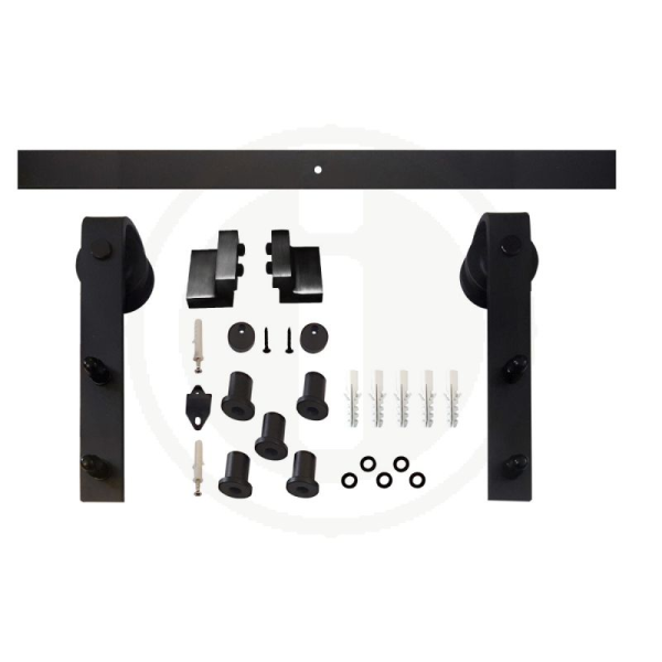 Intersteel schuifdeursysteem Basic, mat zwart, 100kg