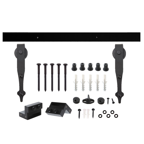Intersteel schuifdeursysteem Classic, mat zwart, 100kg