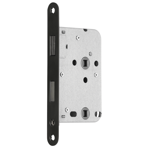 Mauer 1545 bad/wc slot RVS met magneetschoot en zwarte voorplaat