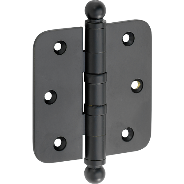 Mi Satori Kogell.scharn. ronde hoek 76x76mm bol mat zwart
