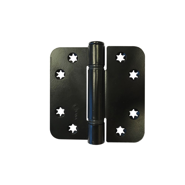 Scharnier ronde hoek Ivana 89x89 mm, zwart