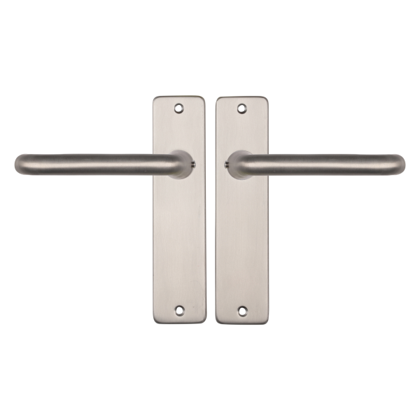 Starx Coupe deurkruk op schild 180x41mm blind Aluminium F9