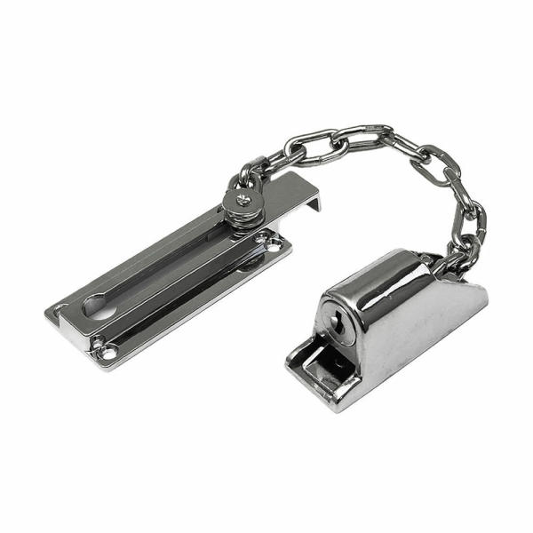 VEILIG deurketting 604 108mm verchroomd afsluitbaar met cilinder slot