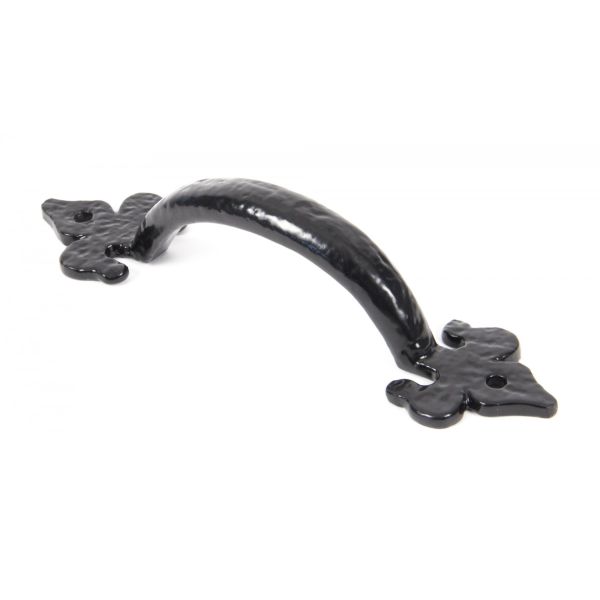 Wardlo deurgreep 153x39mm smeedijzer zwart
