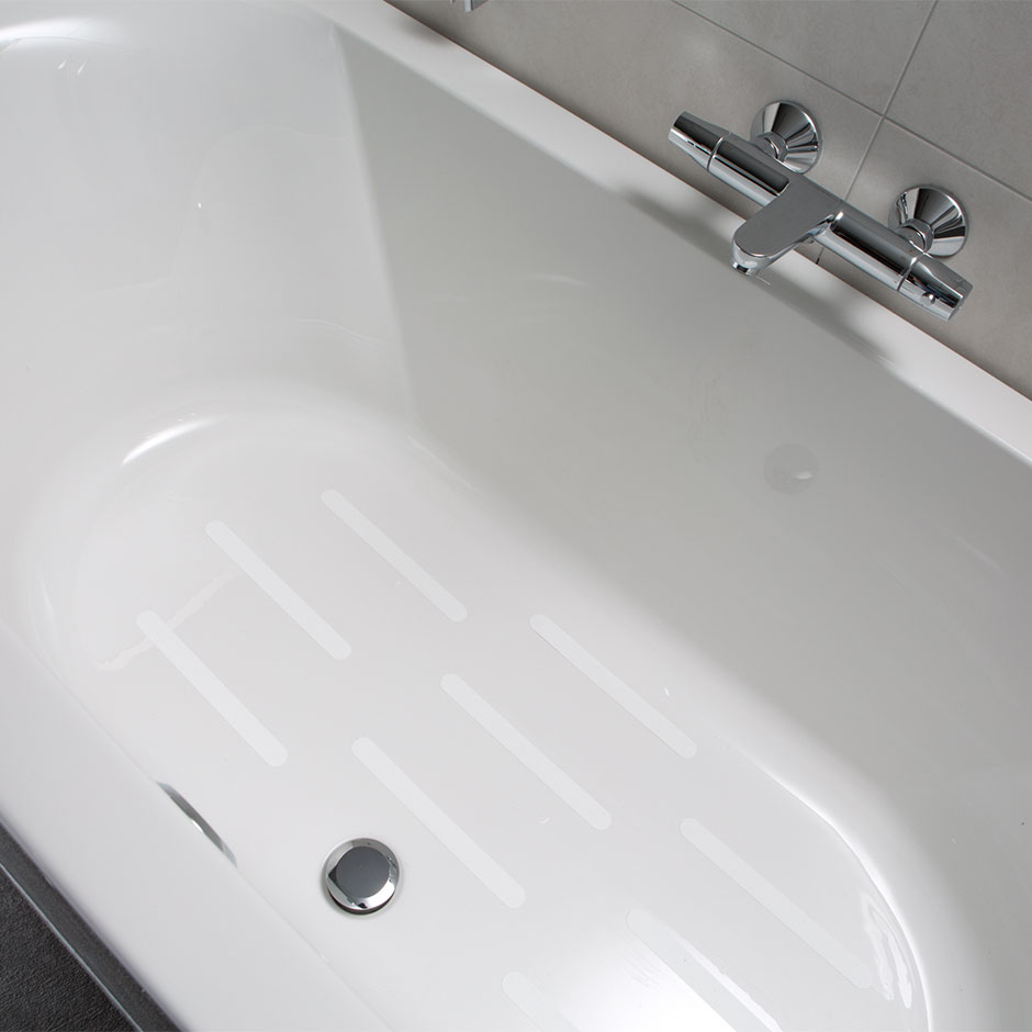 Sfeerimpressie SecuCare Senior antislip stickers bad en douche langwerpig wit.jpg