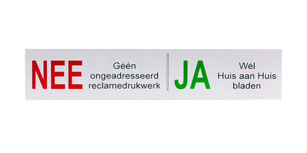 Cubic Colors geen reclame stickers