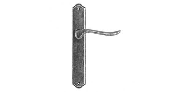 Deurklink met schild antiek
